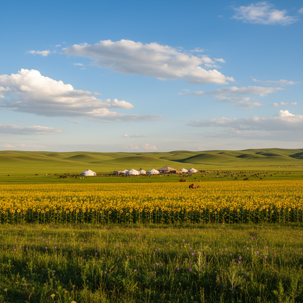 Inner Mongolia Sunflower Fields